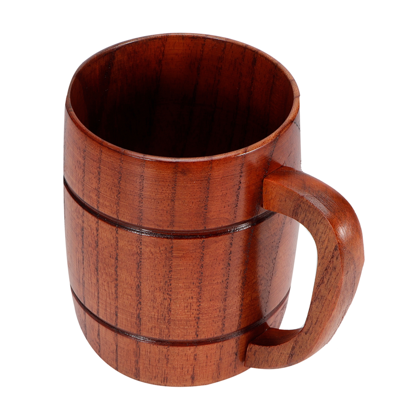 Bierkrug Aus Holz Mit Henkel, Becher Für Wasser, Wein, Tee, Kaffee – Geschirr Und Küchenbedarf