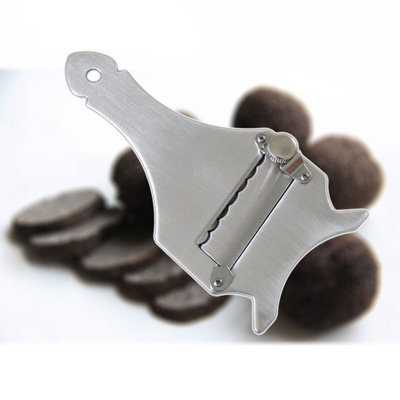 Trüffelreibe Aus Edelstahl, Schokoladenhobel Mit Leicht Verstellbaren Klingen, Küchentrüffelschneider Für Pilze, Gemüse Und Knoblauch