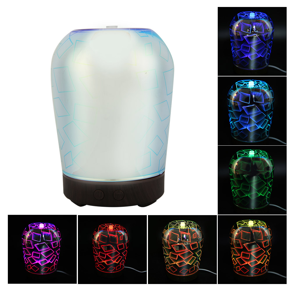100 Ml Ultraschall-aromatherapie-luftbefeuchter Mit Led-nachtlicht (eu-stecker)