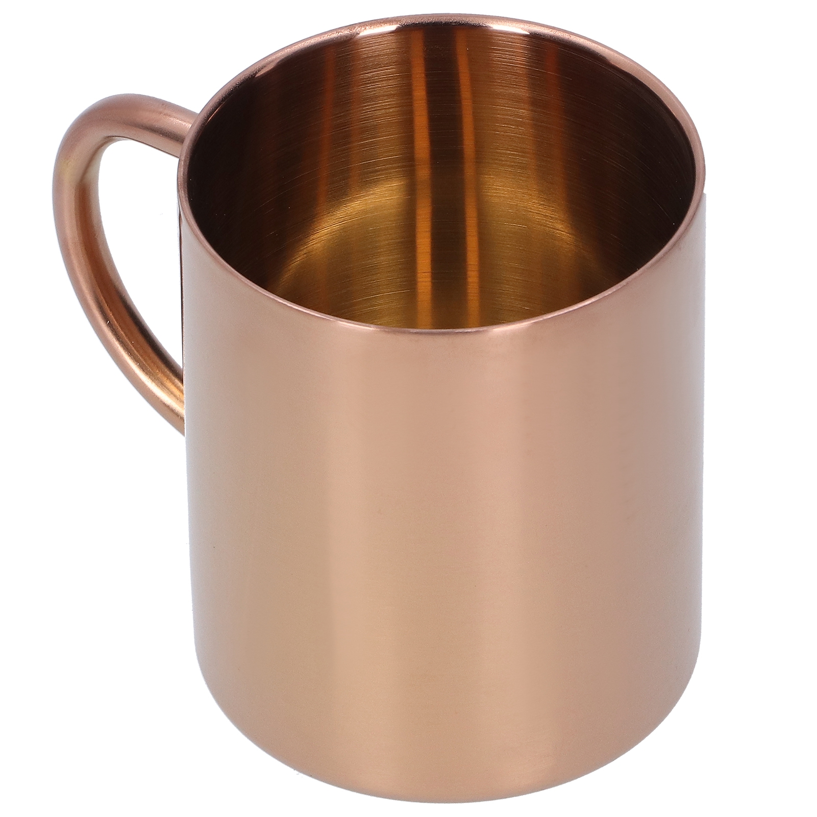 Becher Aus Edelstahl 304, Doppelwandig, Hitzebeständig, Mit Henkel, 400 Ml (roségold)