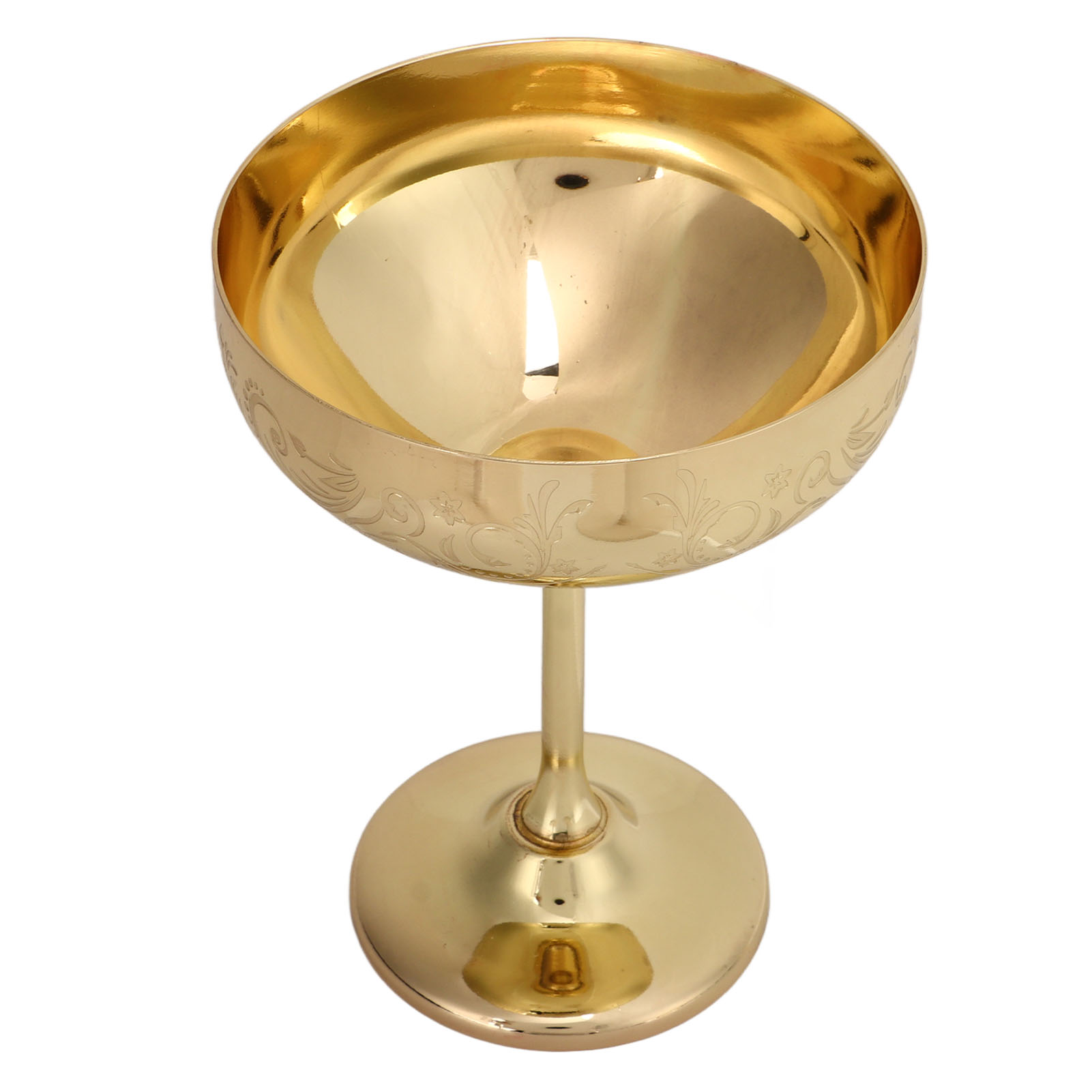 Champagnerglas Aus Edelstahl 304, Graviert, Für Bar Und Party, Rotweinglas, Dekorative Gläser Mit Blumenmuster, Vergoldet