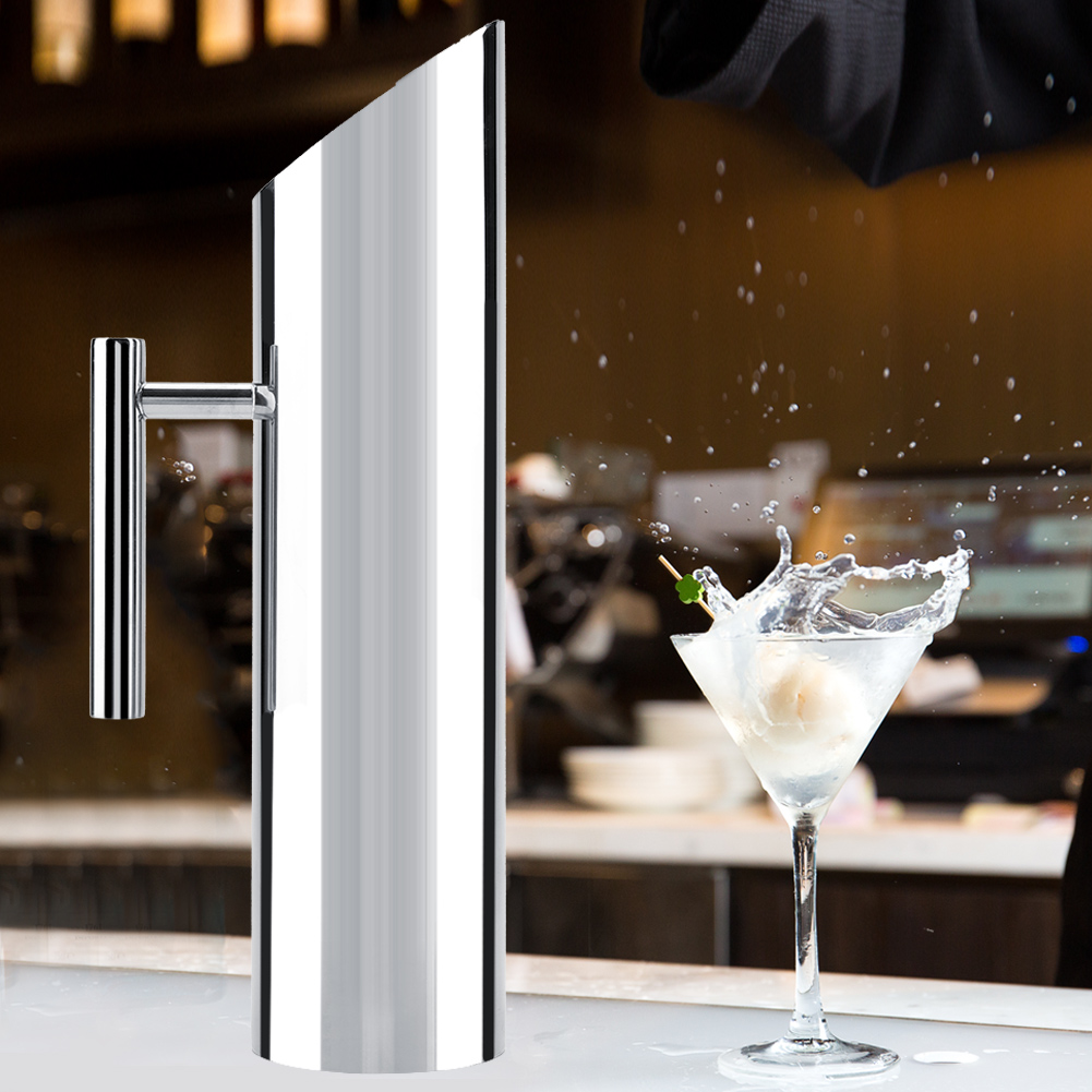 Edelstahl-wasserkrug Mit Eisschutz, Kaltgetränkekrug, Serviergeschirr Für Zuhause Und Hotel (2 L)