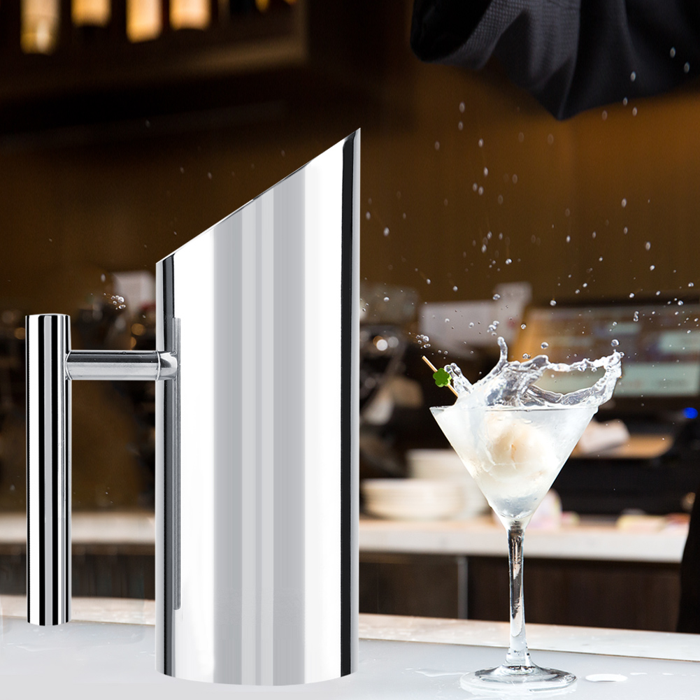Edelstahl-wasserkrug Mit Eisschutz, Kaltgetränkekrug, Serviergeschirr Für Zuhause Und Hotel (1l)