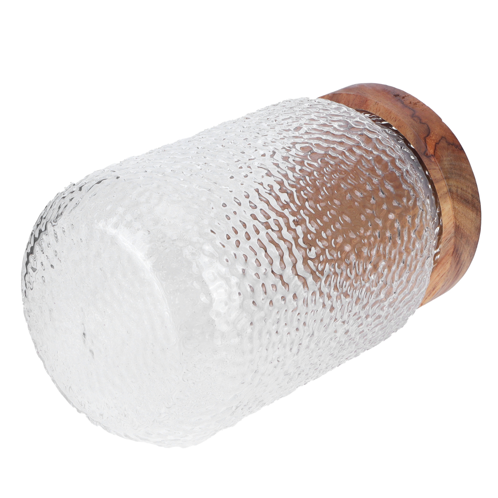 Großes Glasbehälter-set Mit Luftdichtem Holzdeckel Für Kaffeebohnen, Snacks Und Nüsse (700 Ml)