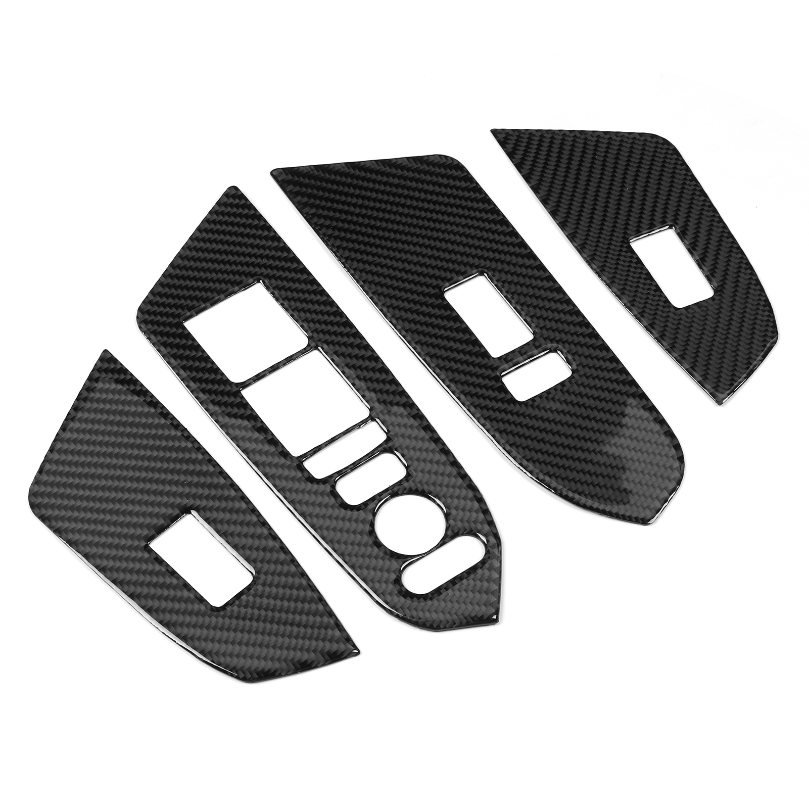 4-teiliges Set Abdeckungen Für Fensterheberschalter Im Innenraum Aus Kohlefaser, Passend Für Honda Crv 2016-2019