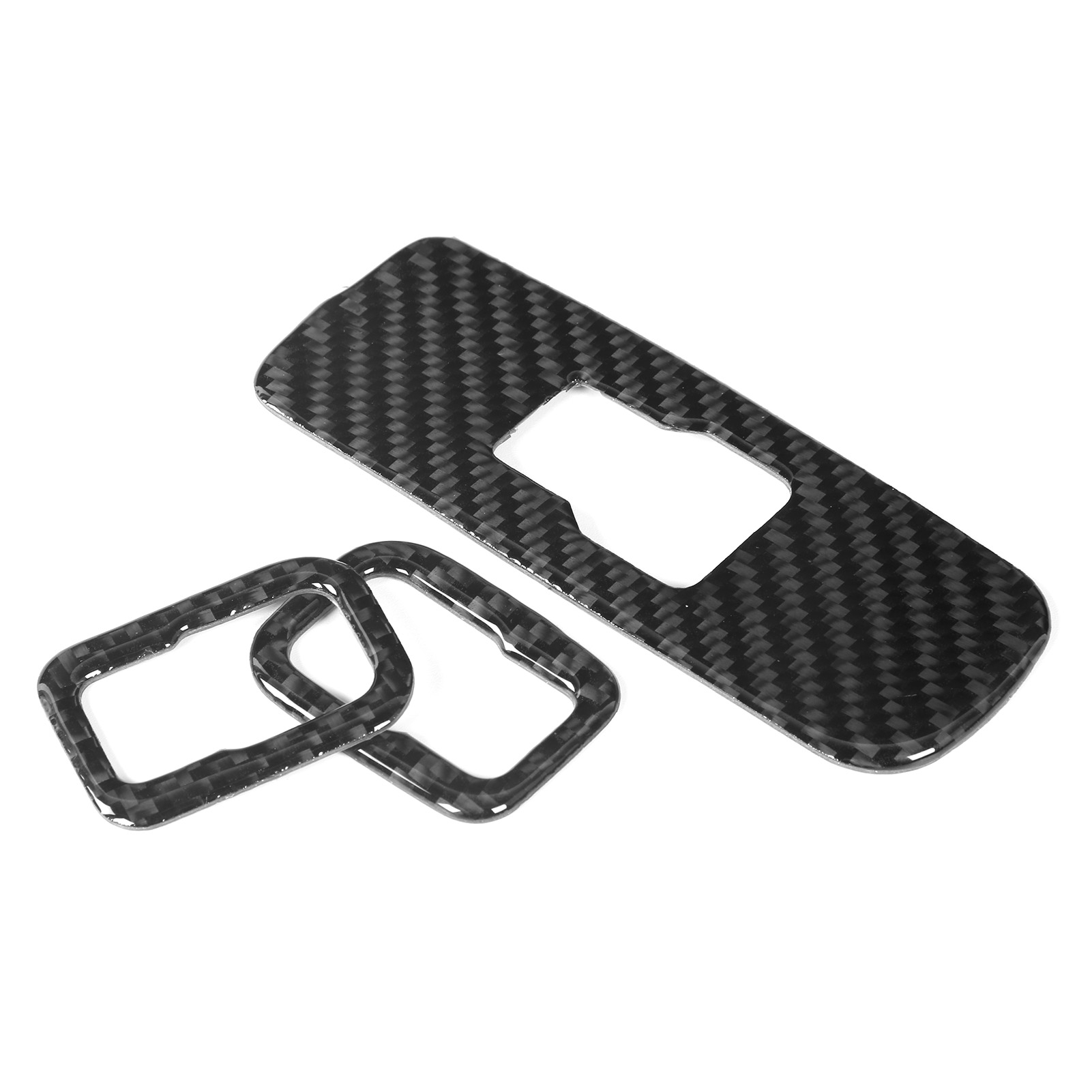 3-teiliges Set Fensterheberschalter-tastenblenden-dekor In Carbonfaser-optik, Passend Für S60/v60rhd