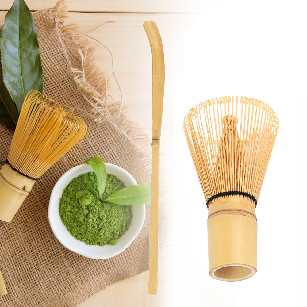 Bambus-matcha-zubereitungsset, Besen, Haken, Bambuslöffel, Chashaku Matcha-teebesen