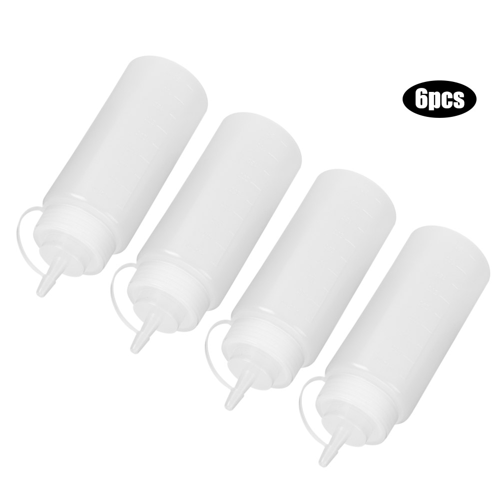 6 Stück 480 Ml Tomatensoßen-quetschflaschen, Salatdressing-spender, Haushaltsküchenbedarf