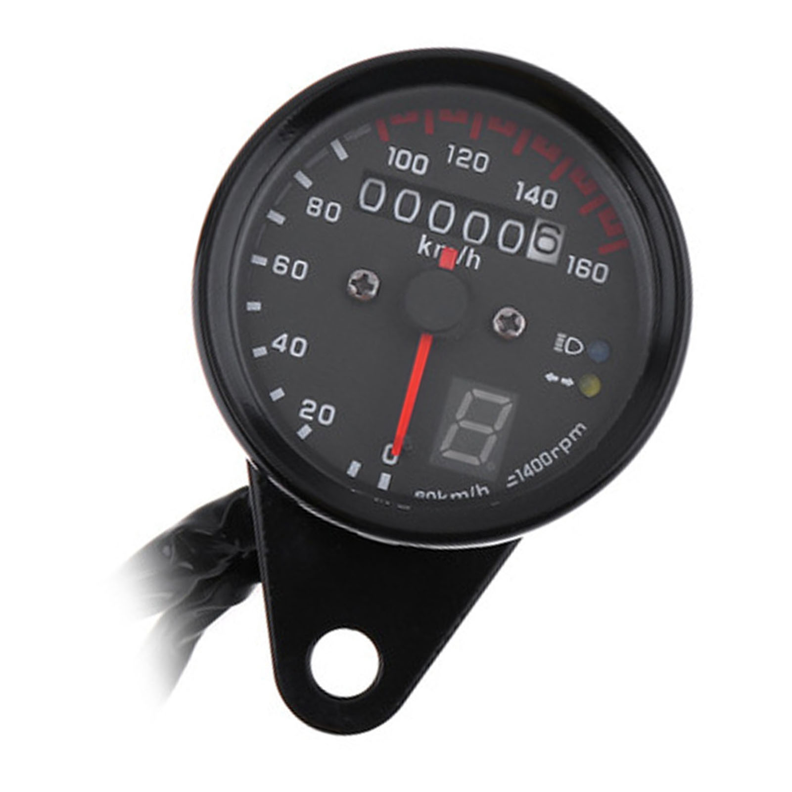 Compteur De Vitesse Pour Moto Avec Affichage Du Rapport Engagé, Rétroéclairage Led, Odomètre Universel 12 V Pour Moto