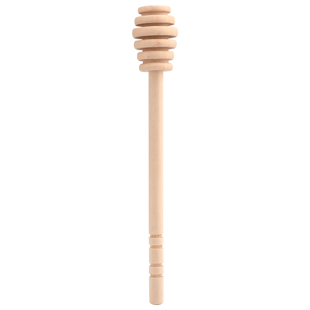 50-teiliges Set Haushalts-honig- Und Marmeladengläser Aus Holz Mit Dosier- Und Sammelfunktion Sowie Rührstab (16 Cm)