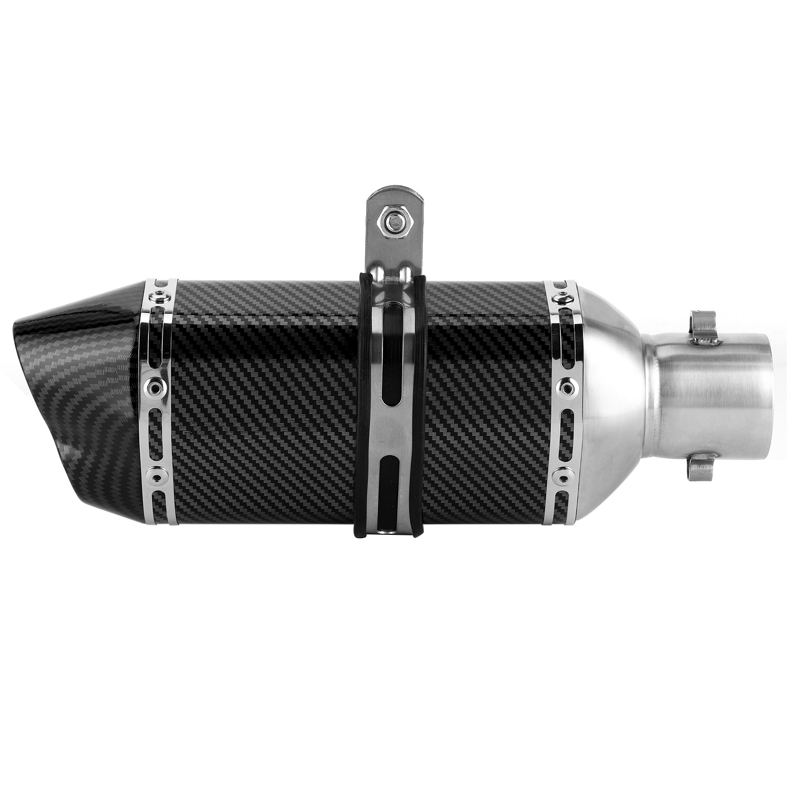 Komplette Auspuffanlage Mit Krümmer Und Slip-on-schalldämpfer In Carbonfaser-optik, Passend Für Gy6 125