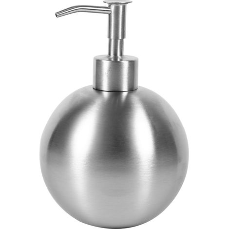 Stück Kugelförmige Shampoo-duschflüssigkeits-pumpspenderflasche Aus Edelstahl 304 Für Badezimmer, 500 Ml