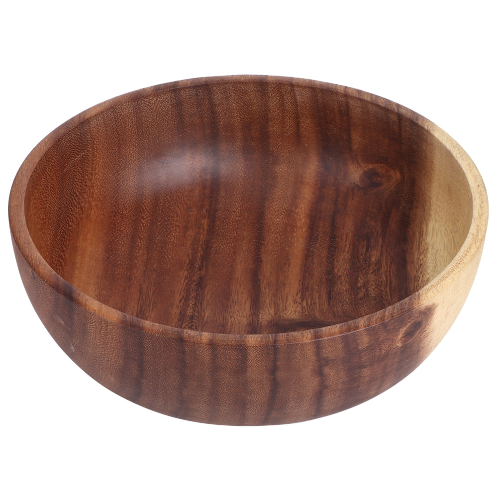 22 X 7,5 Cm Umweltfreundliche Salatschüssel Aus Holz, Servierschale Für Obst Und Gemüse, Küchengeschirr