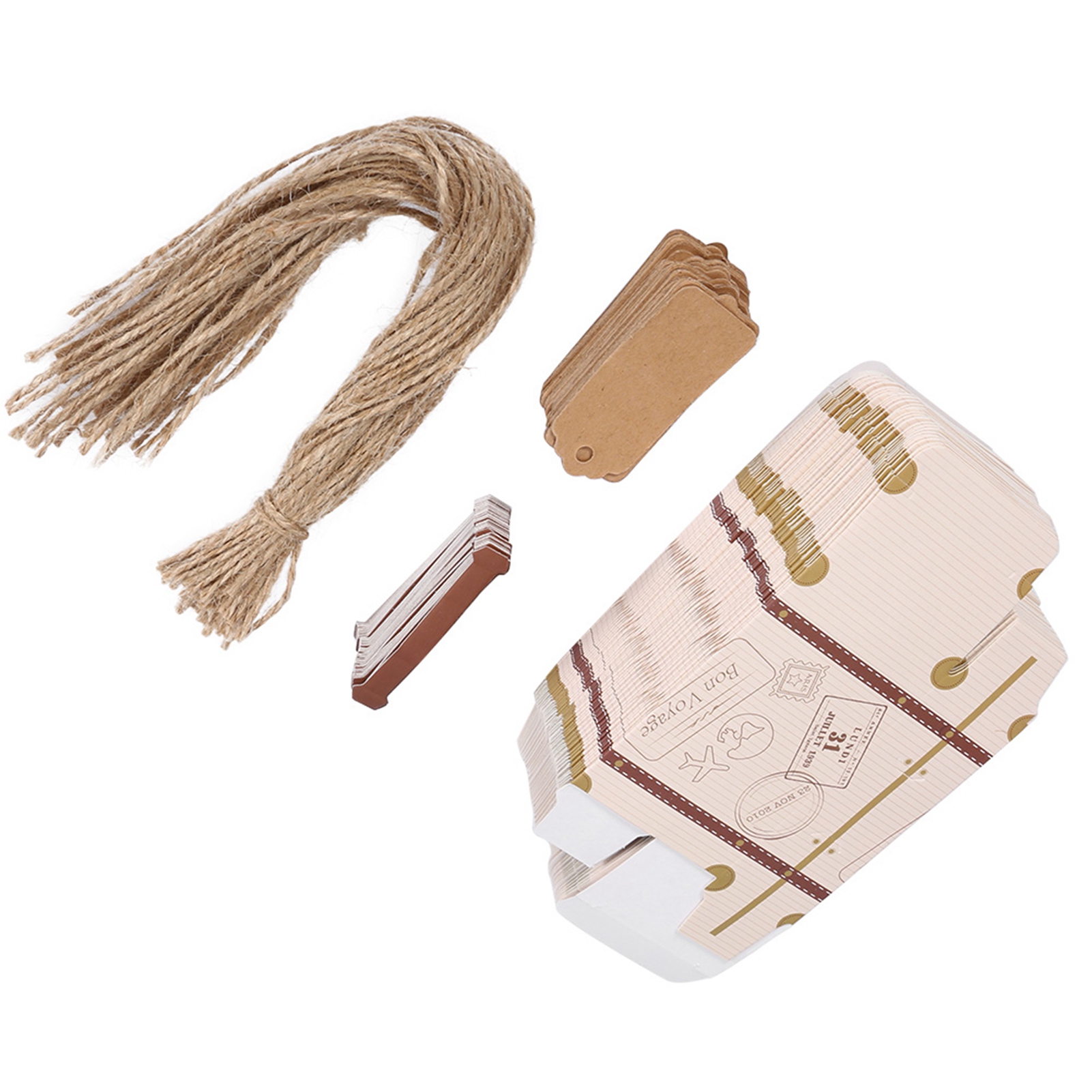 50 Stück/set Neuartige Mini-koffer, Elegante Tragbare Geschenkboxen Aus Karton Für Süßigkeiten, Ideal Für Hochzeiten, Partys Und Geburtstage