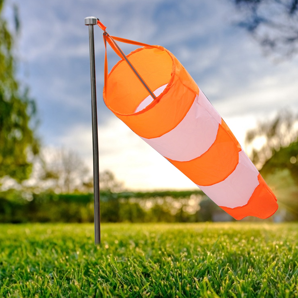 Nylon-flughafen-windsack, Reißfest, Outdoor-windmesssack Mit Reflektierendem Gürtel (1 M)