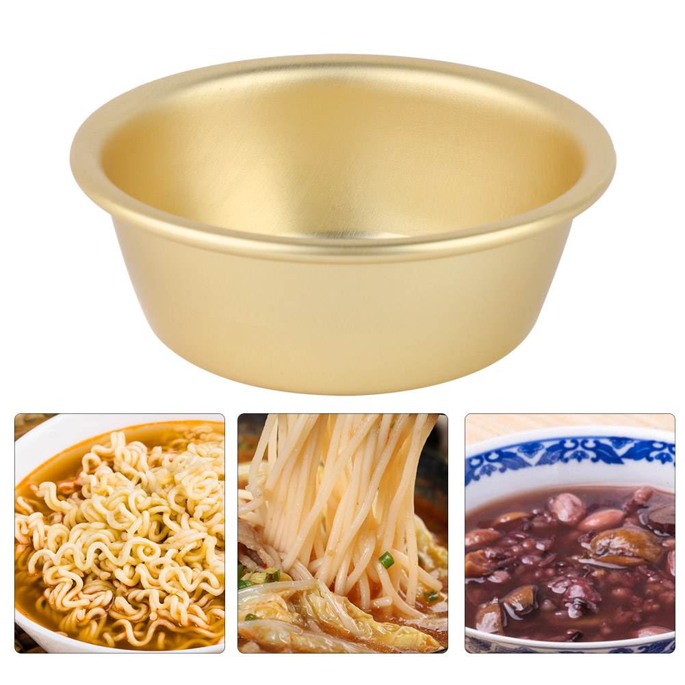 Koreanischer Ramen-nudeltopf, Koreanischer Gelber Aluminium-suppentopf, Instant-nudeltopf (reisweinschale)