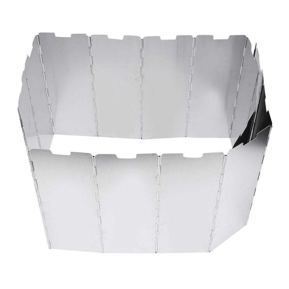 16-teiliger Tragbarer Windschutz Für Ofenköpfe Aus Aluminiumlegierung (kassettenofen) Picknick-windschutz