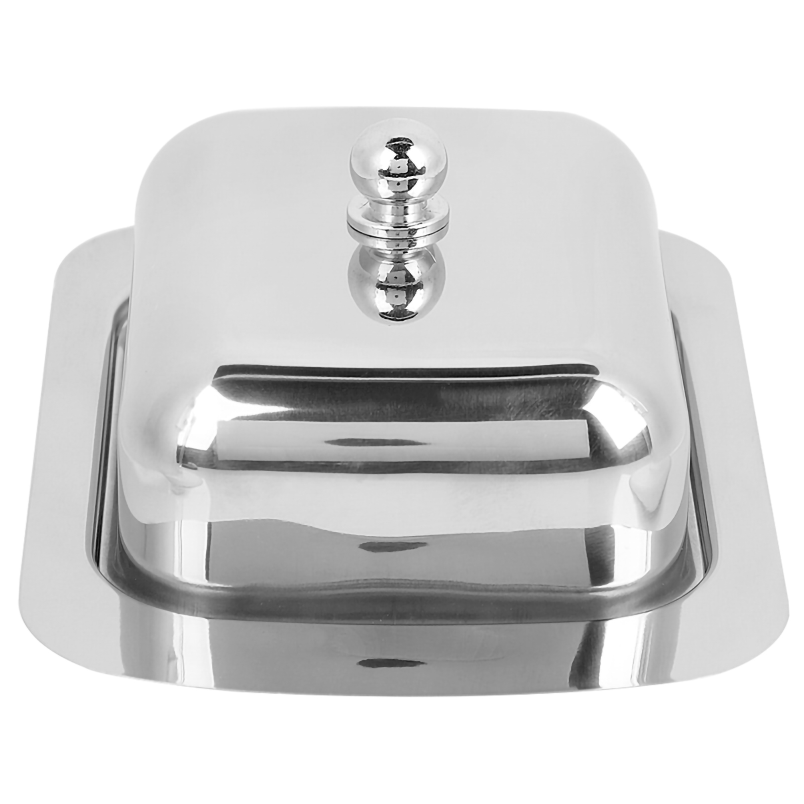 Edelstahl-butter- Und Käseschale Mit Deckel