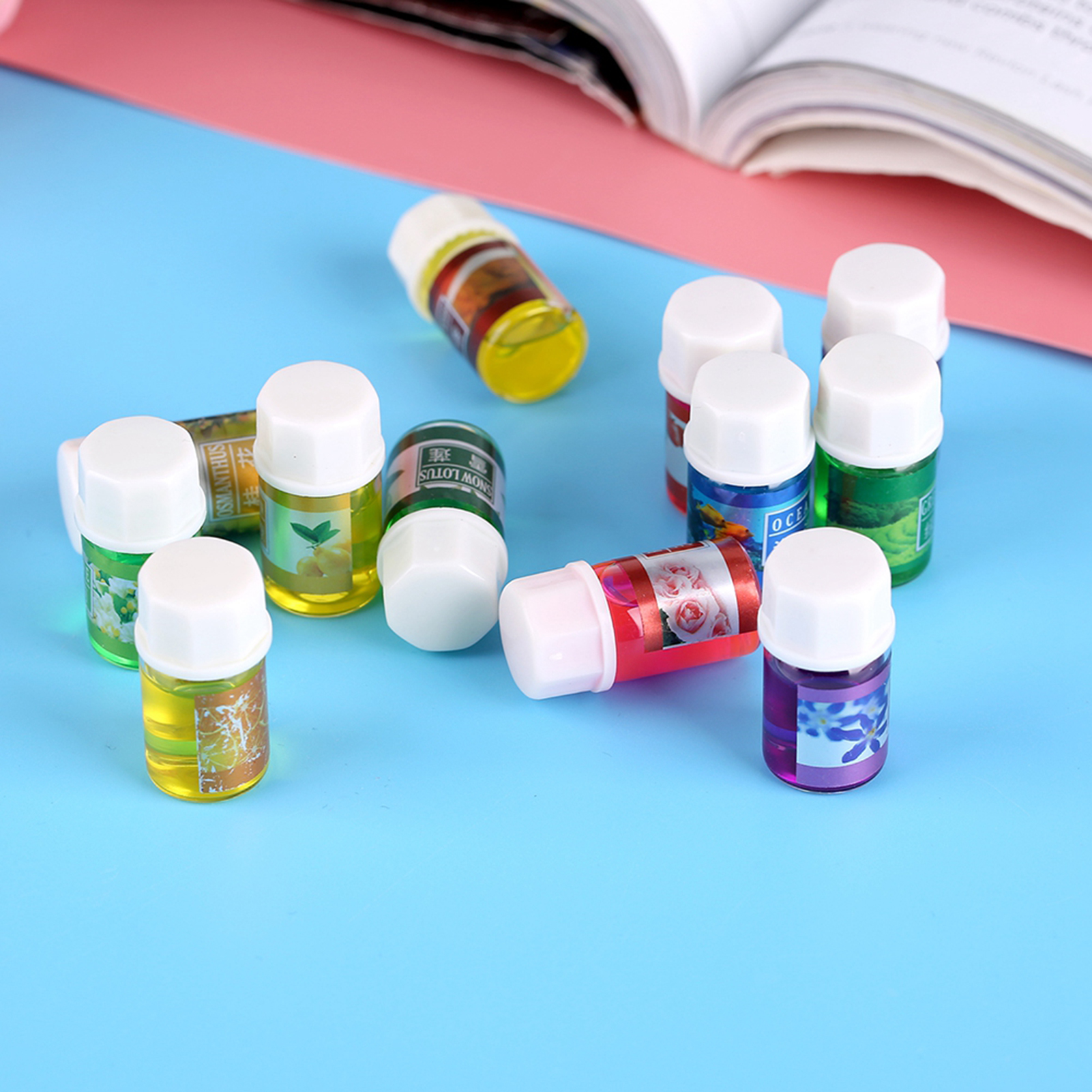 12er-set Wasserlösliche, Natürliche Ätherische Duftöle Für Aromatherapie-luftbefeuchter