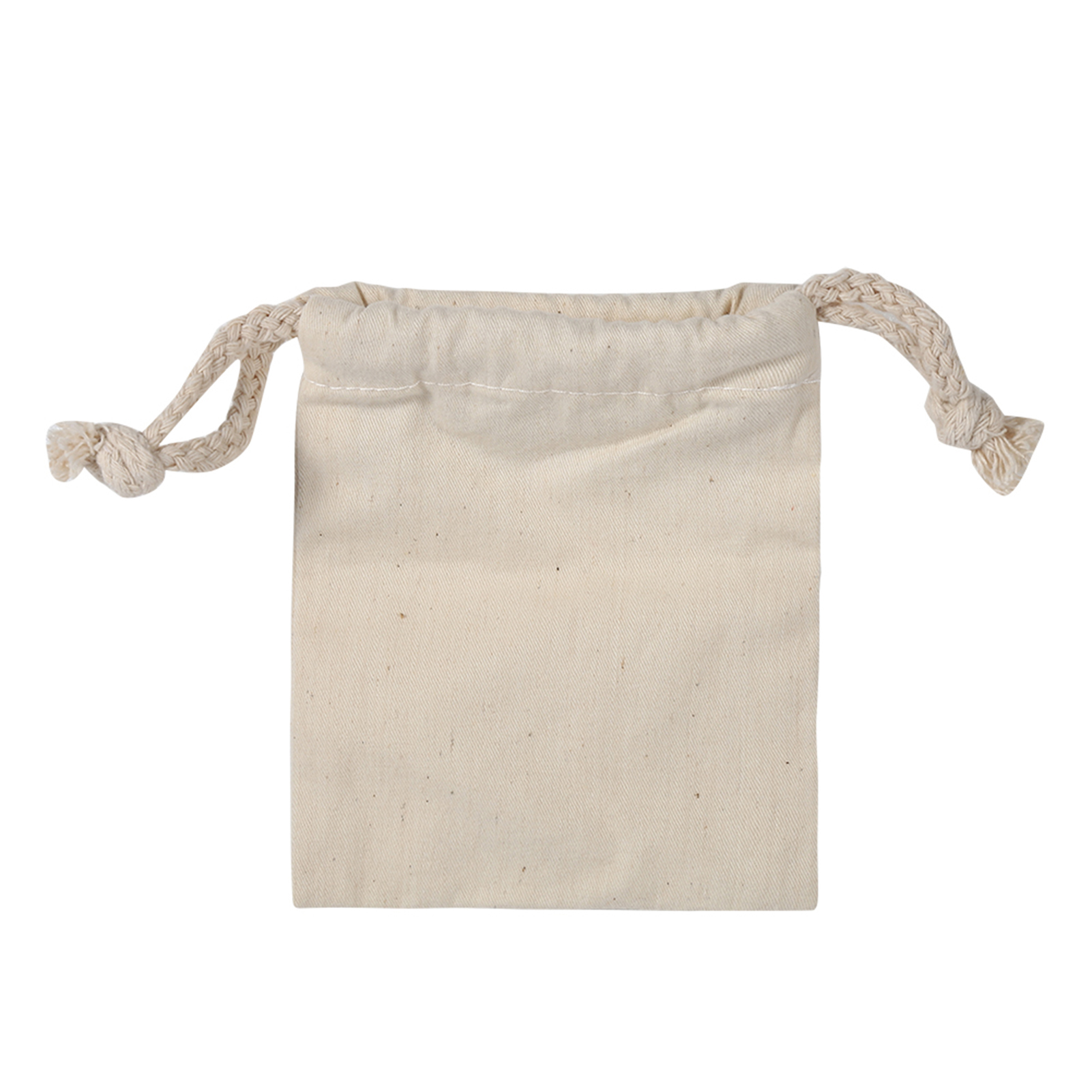 Einfarbiger Baumwoll-aufbewahrungsbeutel Mit Kordelzug, 10 X 12 Cm, Ideal Für Reisen Und Zuhause