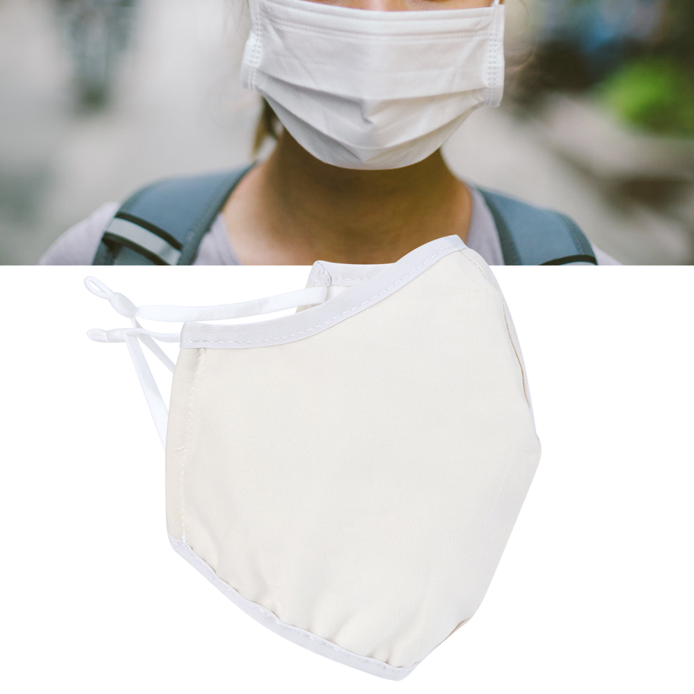3er-pack Waschbare Gesichtsmasken Aus Baumwolle, Staubdicht, Atmungsaktiv, Mundschutz Für Erwachsene (gelb)