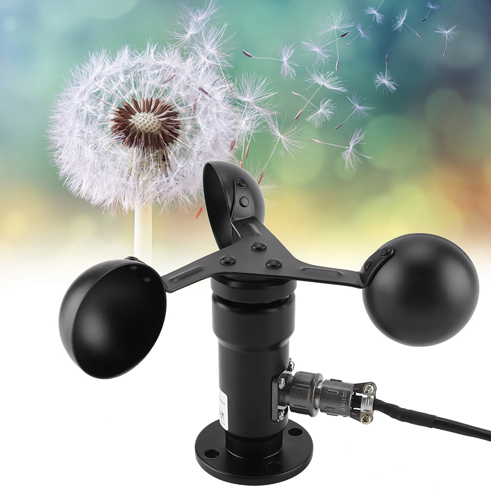 0-5v Windgeschwindigkeitssensor Aus Aluminiumlegierung, Anemometer Mit Drei Schalen, Windgeschwindigkeitsdetektor