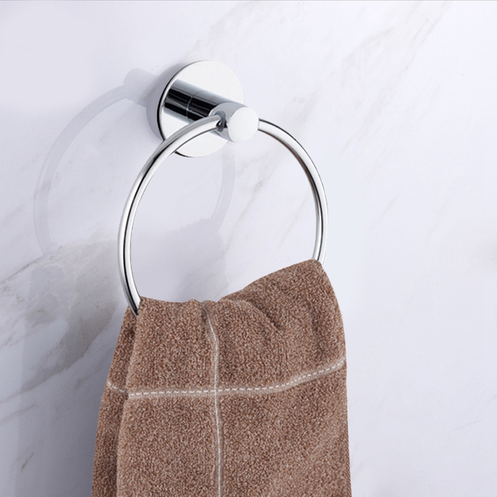 Wandmontierter Handtuchringhalter Zur Aufbewahrung Und Montage Ohne Bohren Im Badezimmer