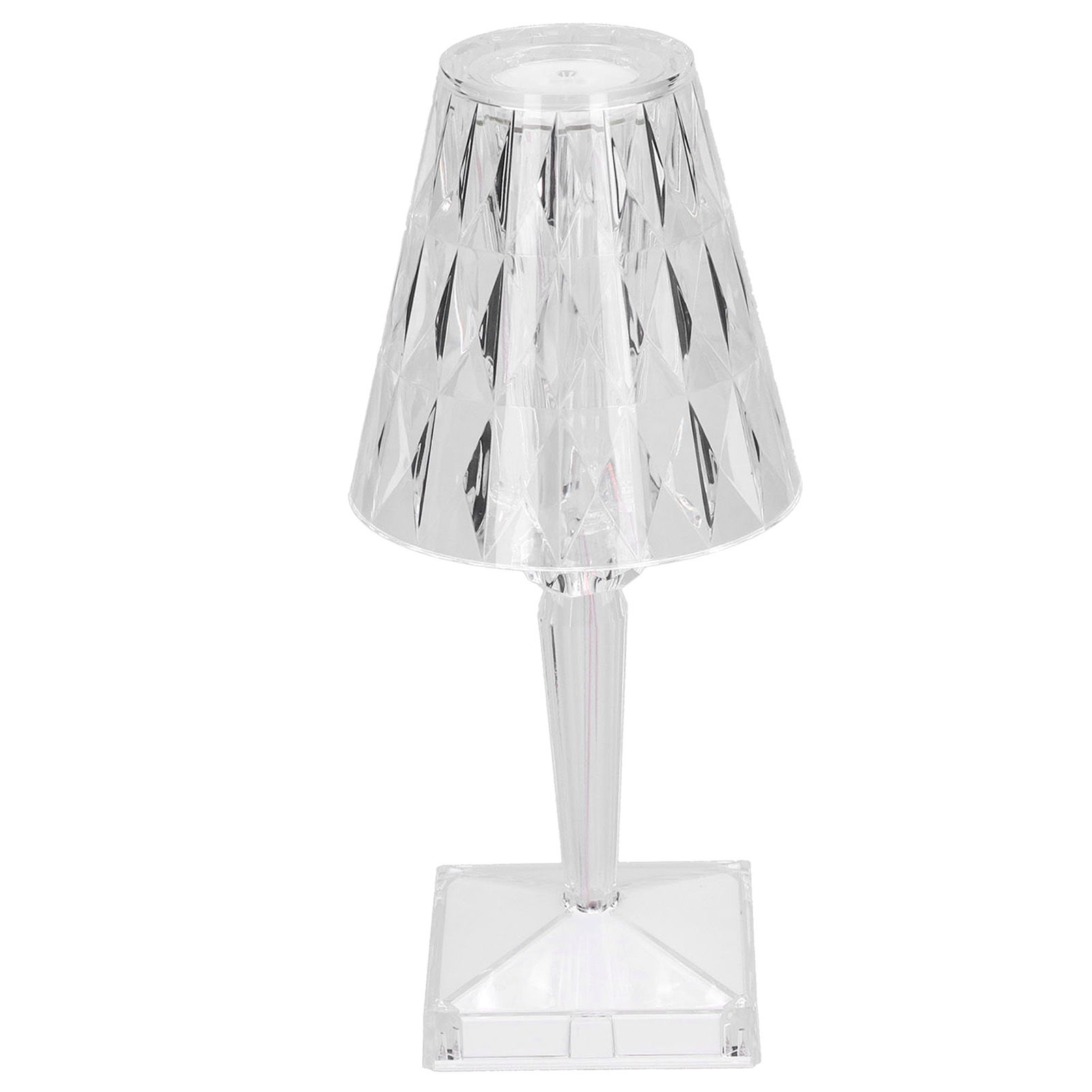 Kristalllampe Mit Starker Lichtdurchlässigkeit, Lampenschirm, Usb-anschluss, Geringer Energieverbrauch, Dekorative Tischlampe Für Wohnzimmer Und Restaurant, Weißes Licht