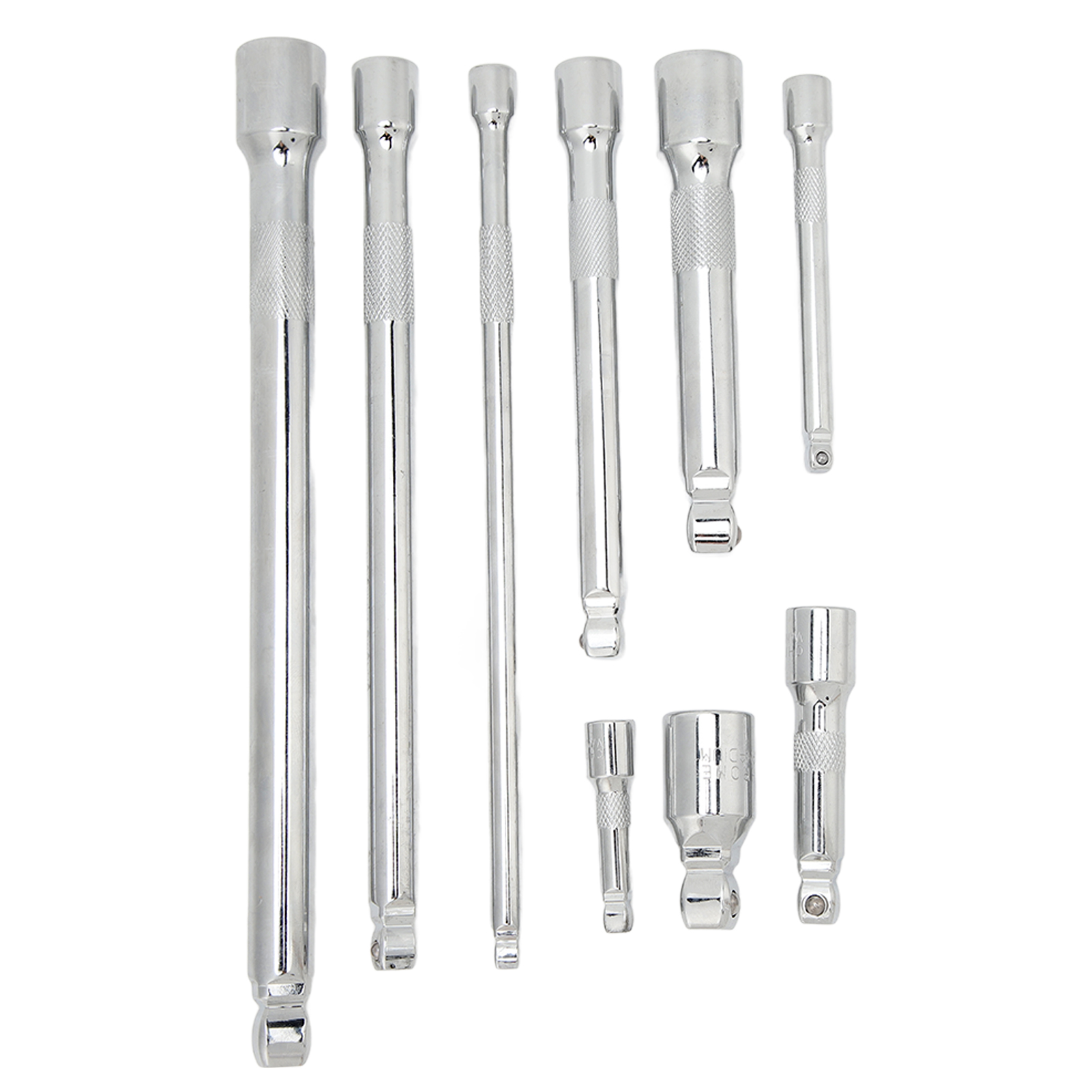 9-teiliges Verlängerungsstangen-set Für 1/4-zoll-, 3/8-zoll- Und 1/2-zoll-antriebe Mit Aufbewahrungsschale