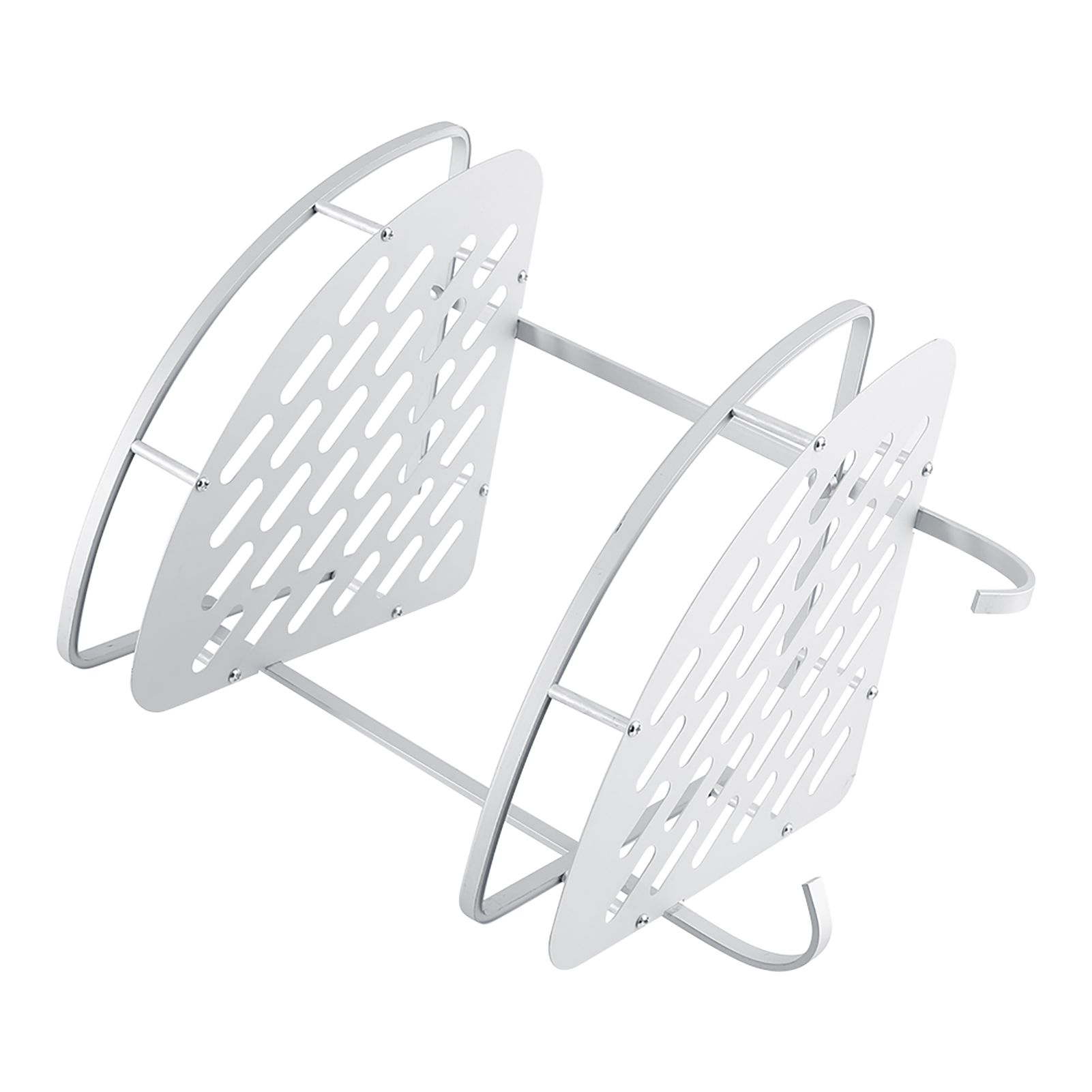 Duschablage Aus Aluminium Mit Zwei Ebenen, Eckregal Für Badezimmer, Handtuchhalter