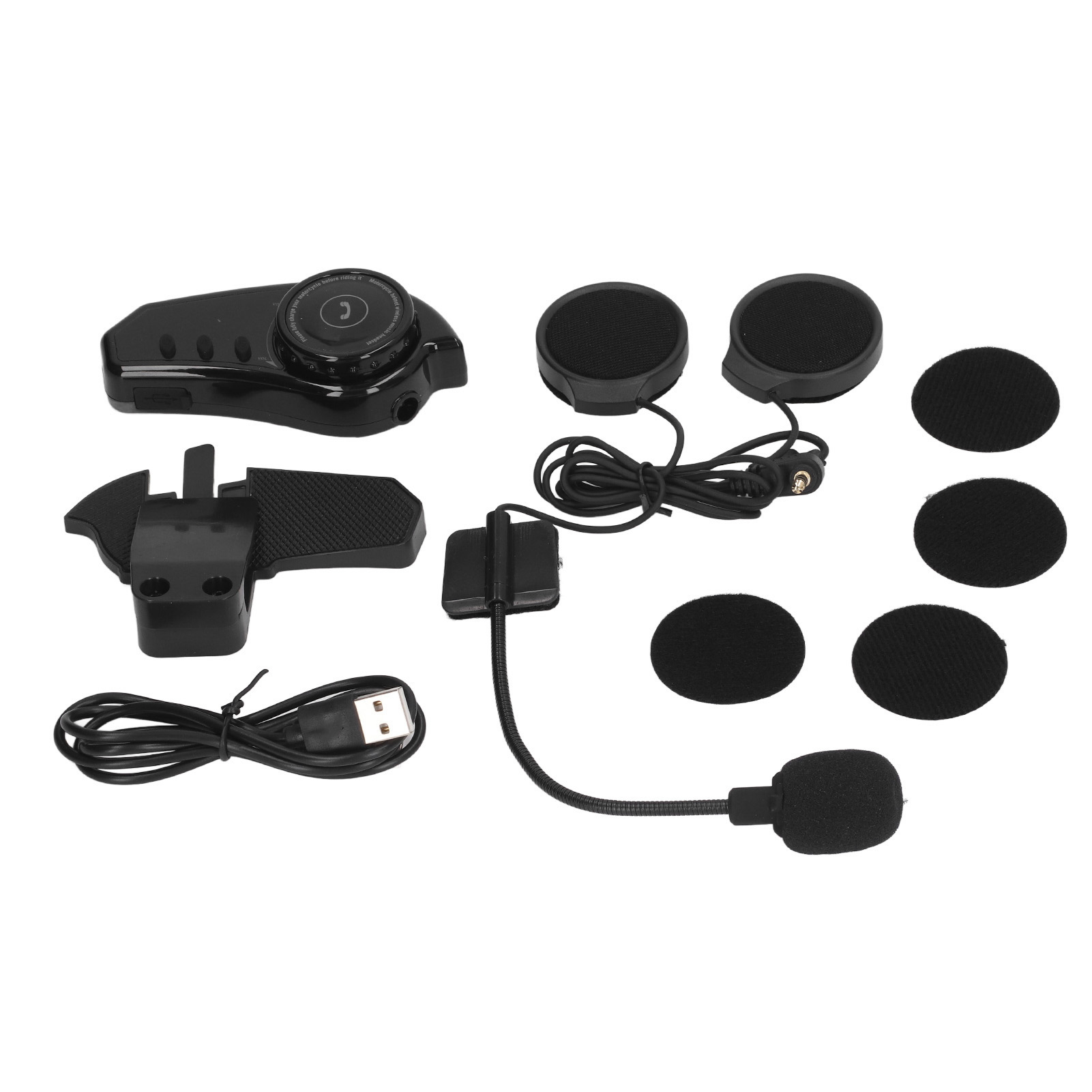 Motorradhelm-headset Mit Lautsprechern, Freisprechfunktion, Stereo-bluetooth, 800 Mah Akku, Ip67 Wasserdicht