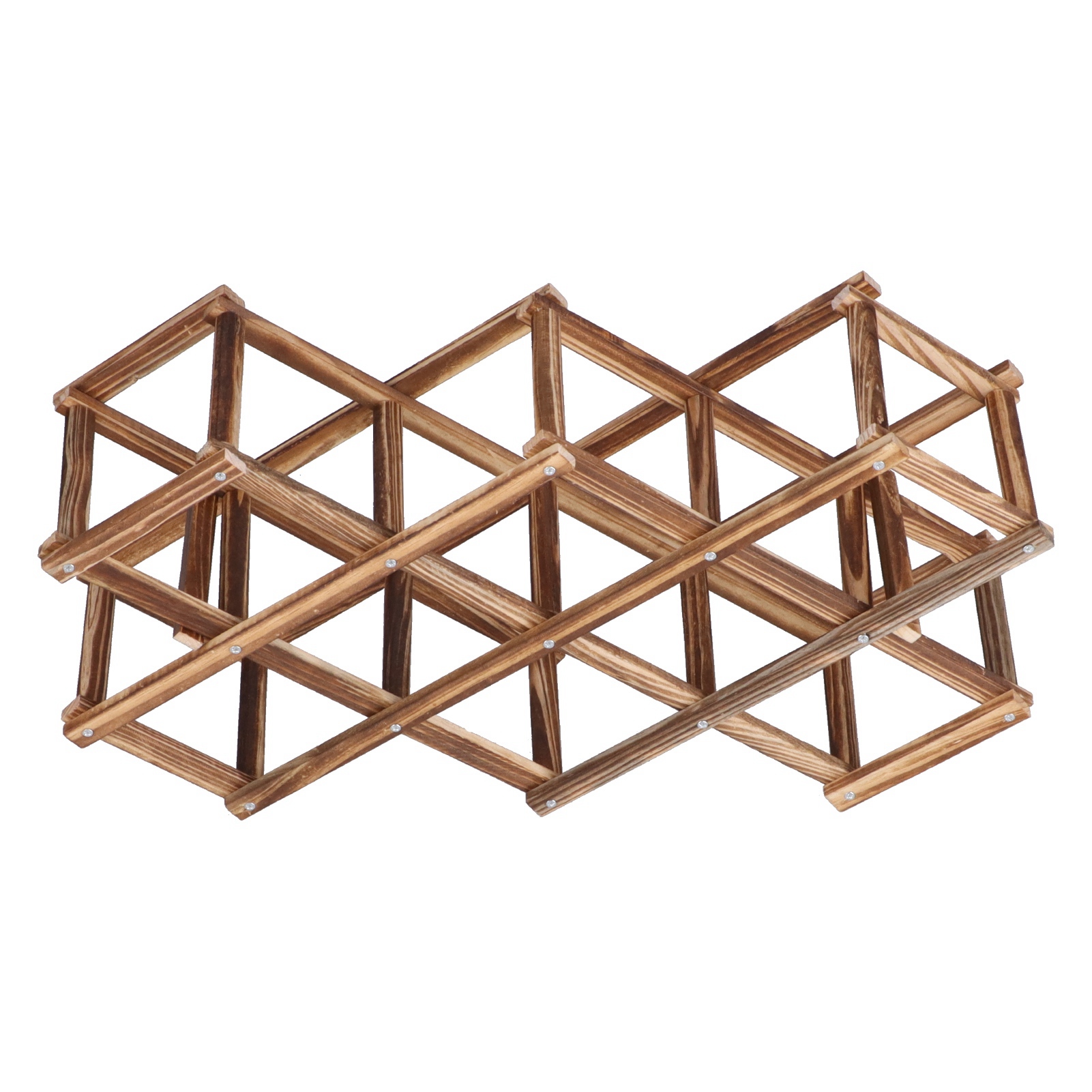 Weinschrank, Faltbar, Elegant, Großes Fassungsvermögen, Weinregal Aus Holz Für 10 Weinflaschen
