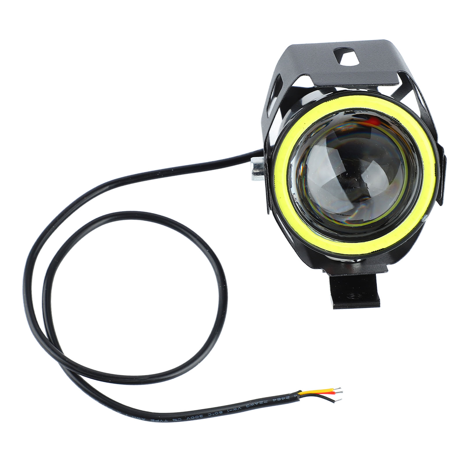 Projektorlinse Motorrad-led-frontscheinwerfer Mit Zusatzpositionslicht, Angel Eyes Ringscheinwerfer