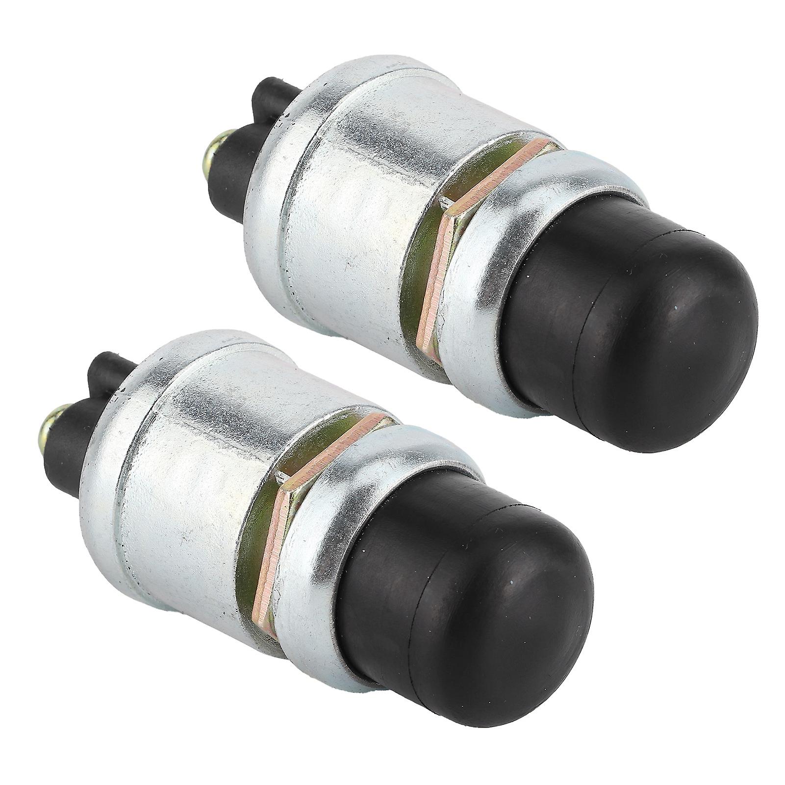 2 Stück Hupen-motorstartschalter Spst Druckknopfstarter Wasserdicht 50a 12v Für Auto Boot