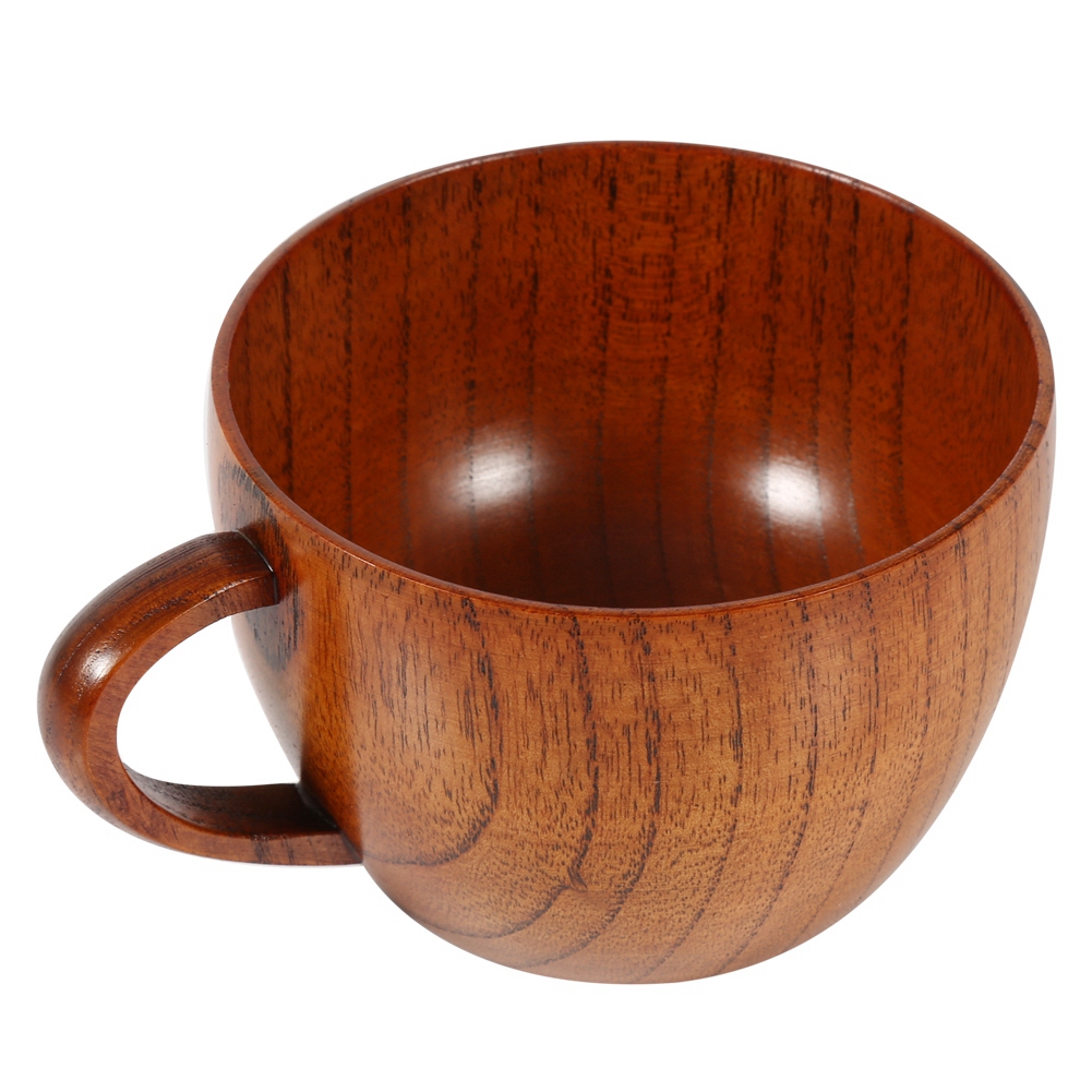 Holzbecher Im Rustikalen Stil, Handgefertigt Aus Naturholz, Geeignet Für Kaffee, Tee, Bier, Saft Und Milch, Nr. 3