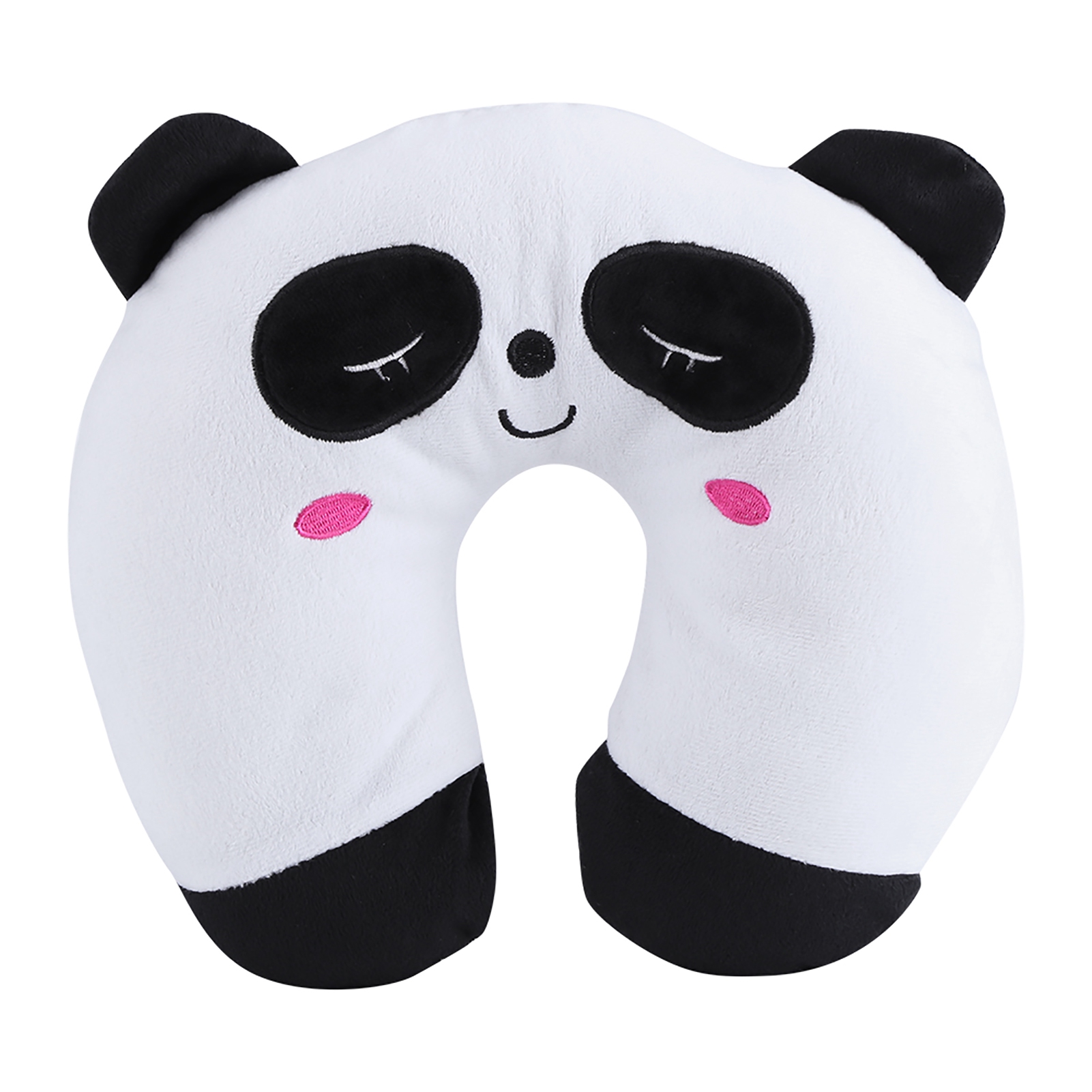 Tierisches Reise-nackenkissen Aus Pp-baumwolle, Weich, U-förmig, Auto-kopfstützenkissen, Panda