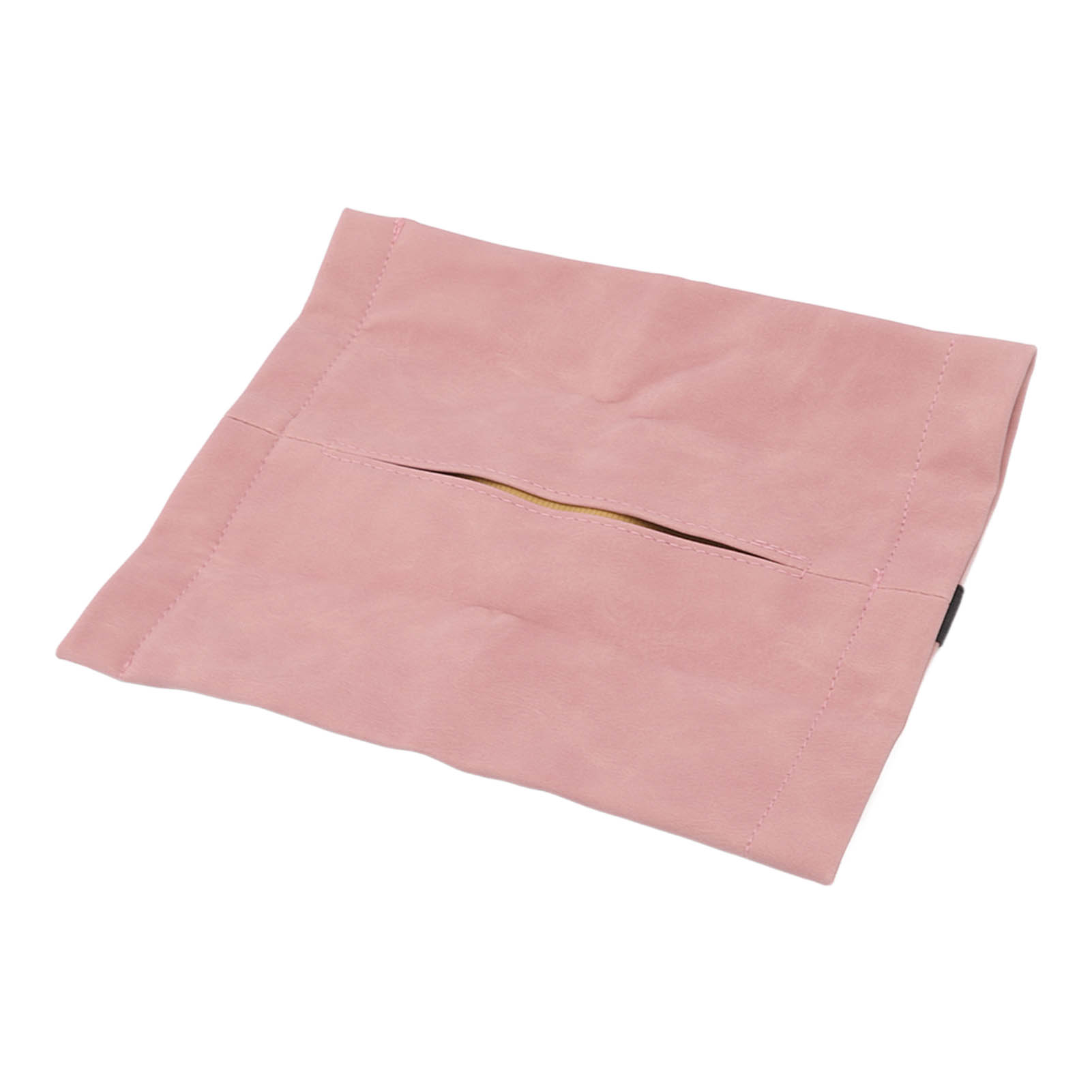 Multifunktionales Auto-taschentuchhalter-set Aus Wildleder, Zur Befestigung An Der Kopfstütze Oder Sonnenblende, Mit Rosa Stofftasche Für Taschentücher.