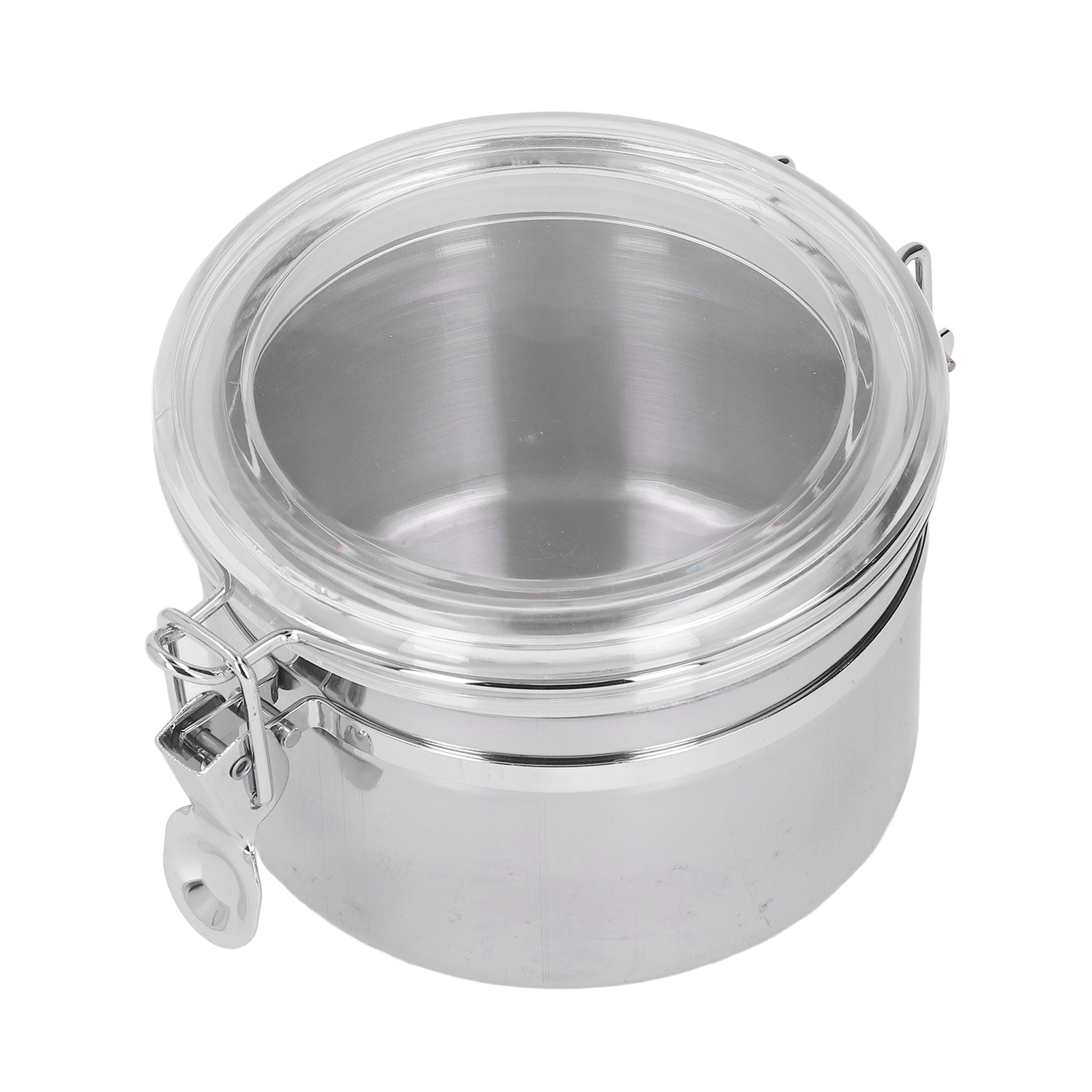 Luftdichter Edelstahl-aufbewahrungsbehälter Für Trockenlebensmittel, Trockenfrüchte, Milchpulver, Tee – 900 Ml.