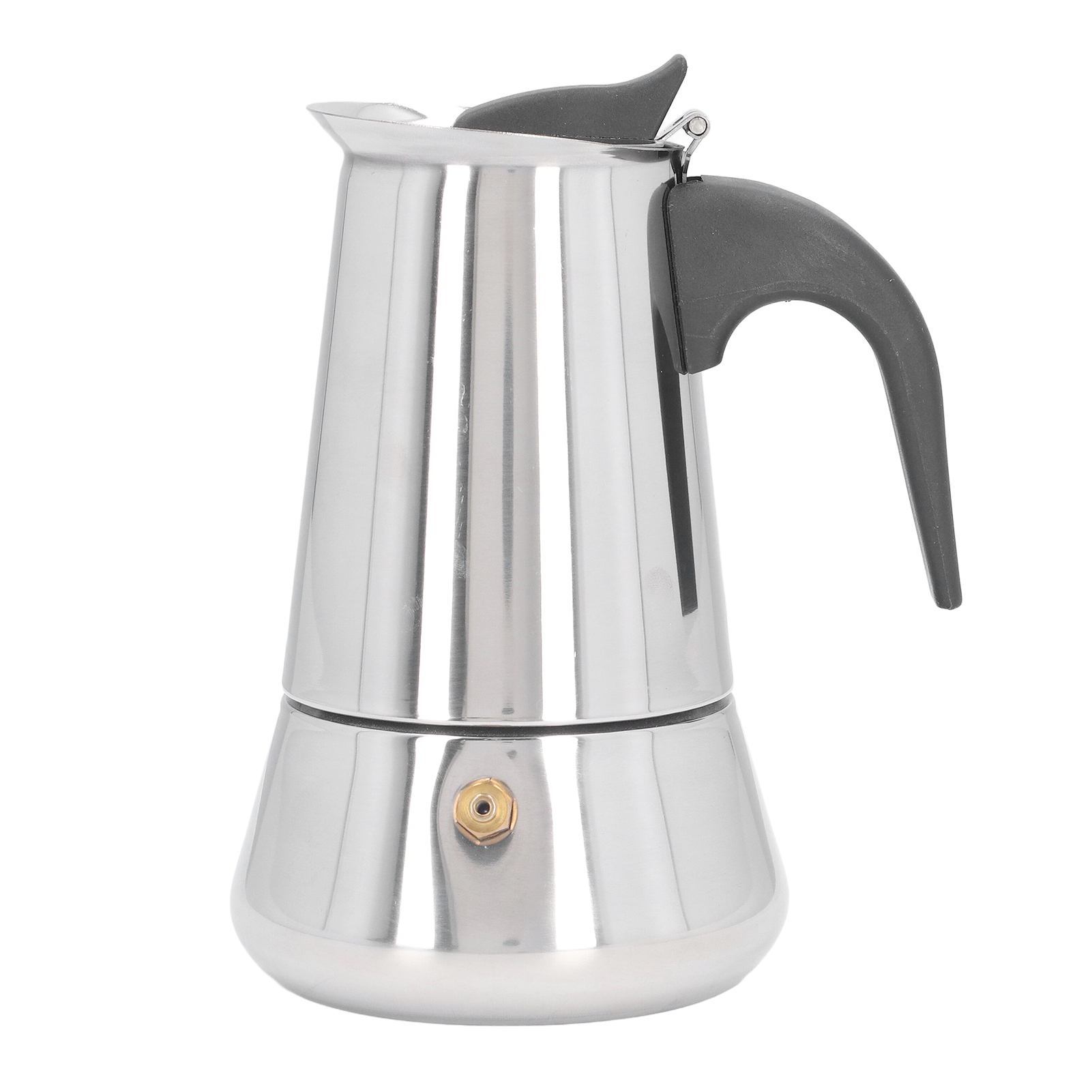 Espressokanne Aus Edelstahl, Weithalsmodell, Italienische Espressomaschine, Filterkaffeemaschine, 4 Tassen, Für Den Hausgebrauch