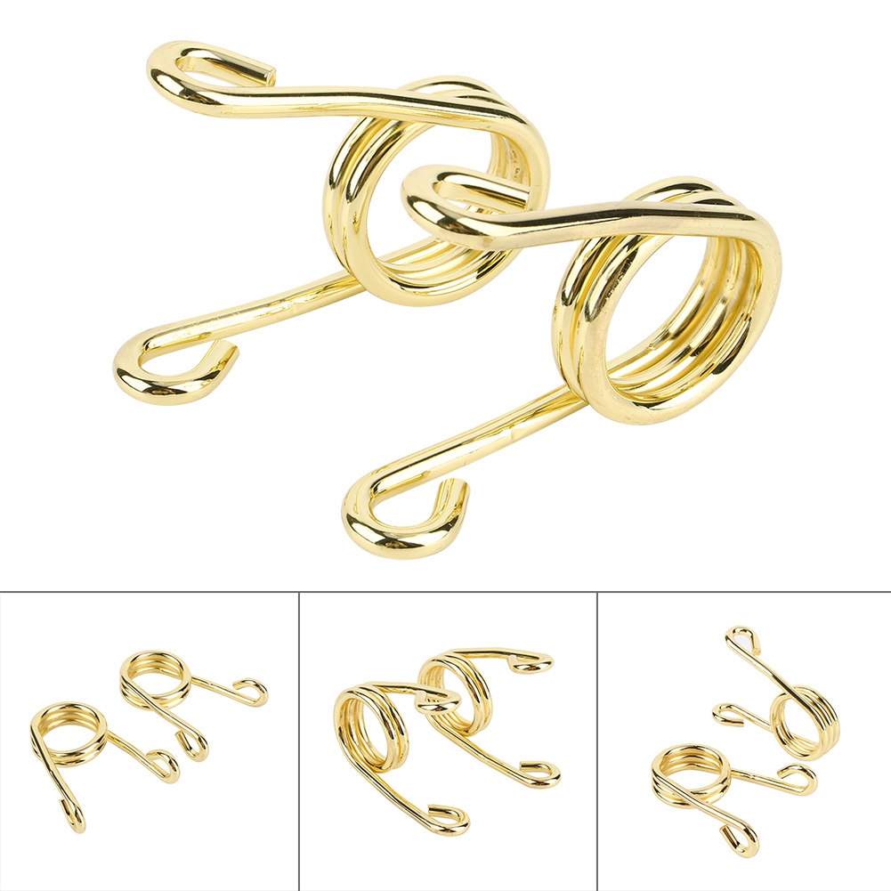 Satz Mit 2 Verchromten 3,5"-solositzfedern In Gold/silber Für Chopper- Und Bobber-motorräder