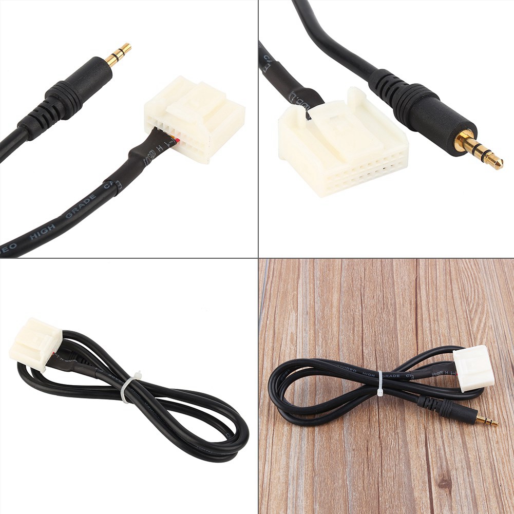 3,5-mm-aux-eingangs-audioadapterkabel Für Toyota-radios, Mp3-player, Kopfhörer Und Handys.
