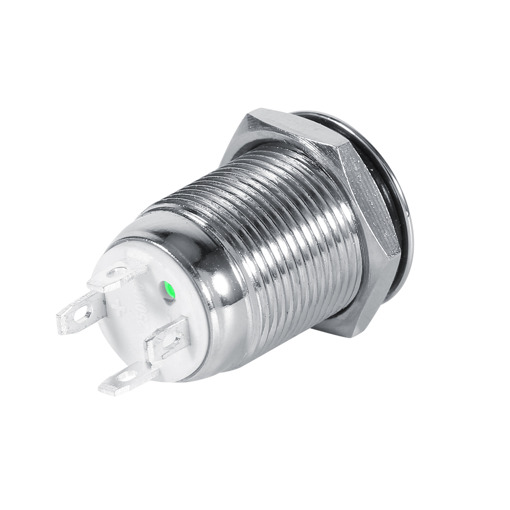 12-mm-wasserdichter Momenttaster Mit 3-v-grüner Led – Druckschalter