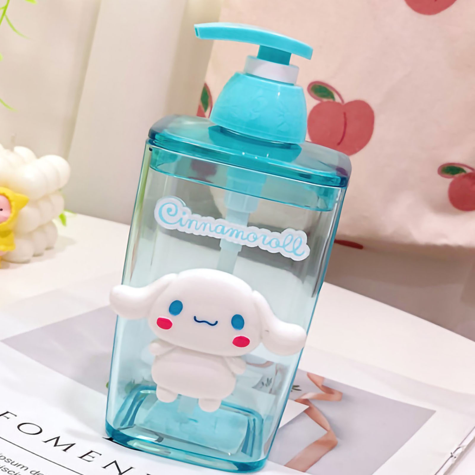 Transparente Pumpspenderflasche Für Shampoo, Duschgel, Handlotion – Niedliches Cinnamoroll-motiv, Für Den Heimgebrauch, Reiseflasche.