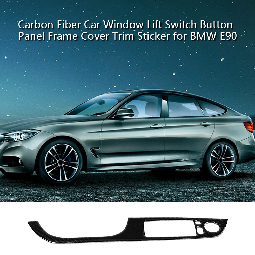 Carbonfaser-zierleiste Für Die Linke (lhd) Fensterheberschaltertafel, Rahmenkleber Für E90