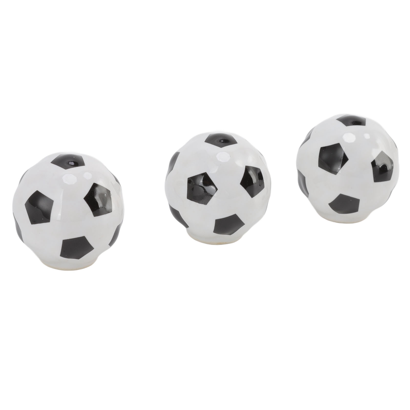 Set Mit 3 Schubladengriffen Im Fußballdesign, Keramik-schrankknöpfe, Sportball-motiv, Einlochgriff Für Kleiderschrank Und Kommode