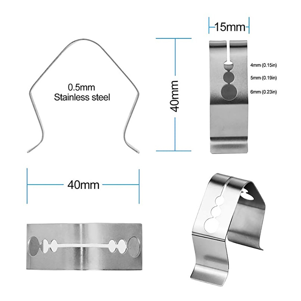Fleischthermometer-halterclips Mit 3 Löchern, Grillklemmen, Thermometerhalter Zum Grillen