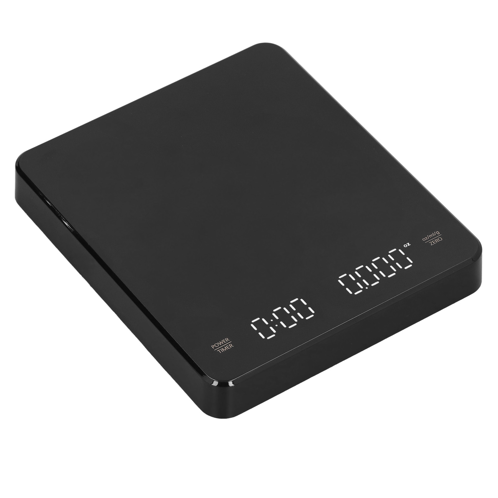 Led-küchenwaage Mit Unsichtbarem Display, Kaffeetimer, 3 Kg Genauigkeit, Wiederaufladbare Kaffeewaage, Hitzebeständig, Für Den Hausgebrauch (mit Eingebautem Akku)