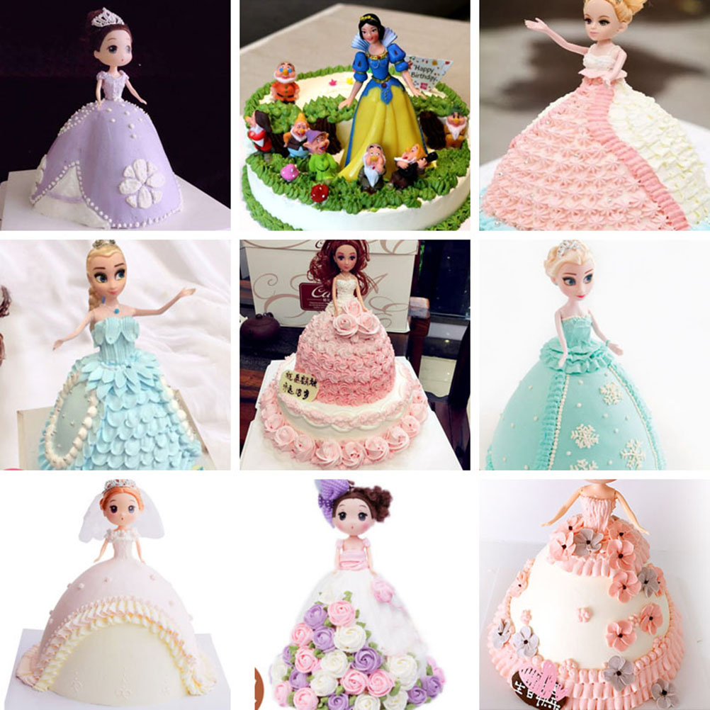 Halbkreisförmige Kuchenform (20 Cm), Dekorative Kuchenform In Form Eines Prinzessinnenkleides, Kuchenform Für Puppen