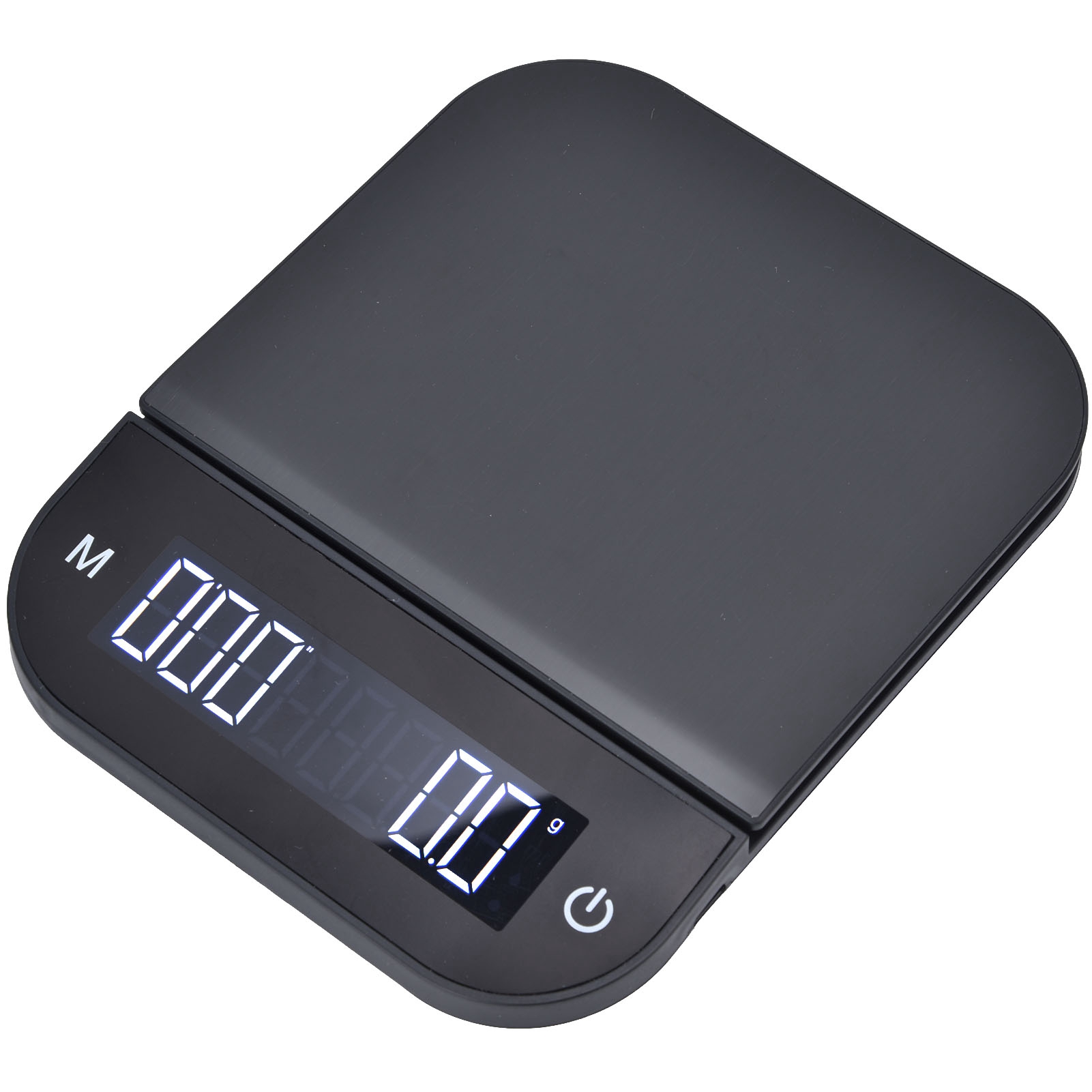 Manuelle Kaffeewaage (3 Kg), Elektronische Kaffeewaage Mit Timer, Edelstahl-touchscreen-zähler, Usb-aufladbar (batterie Nicht Im Lieferumfang Enthalten, Modell Ms-r40a)