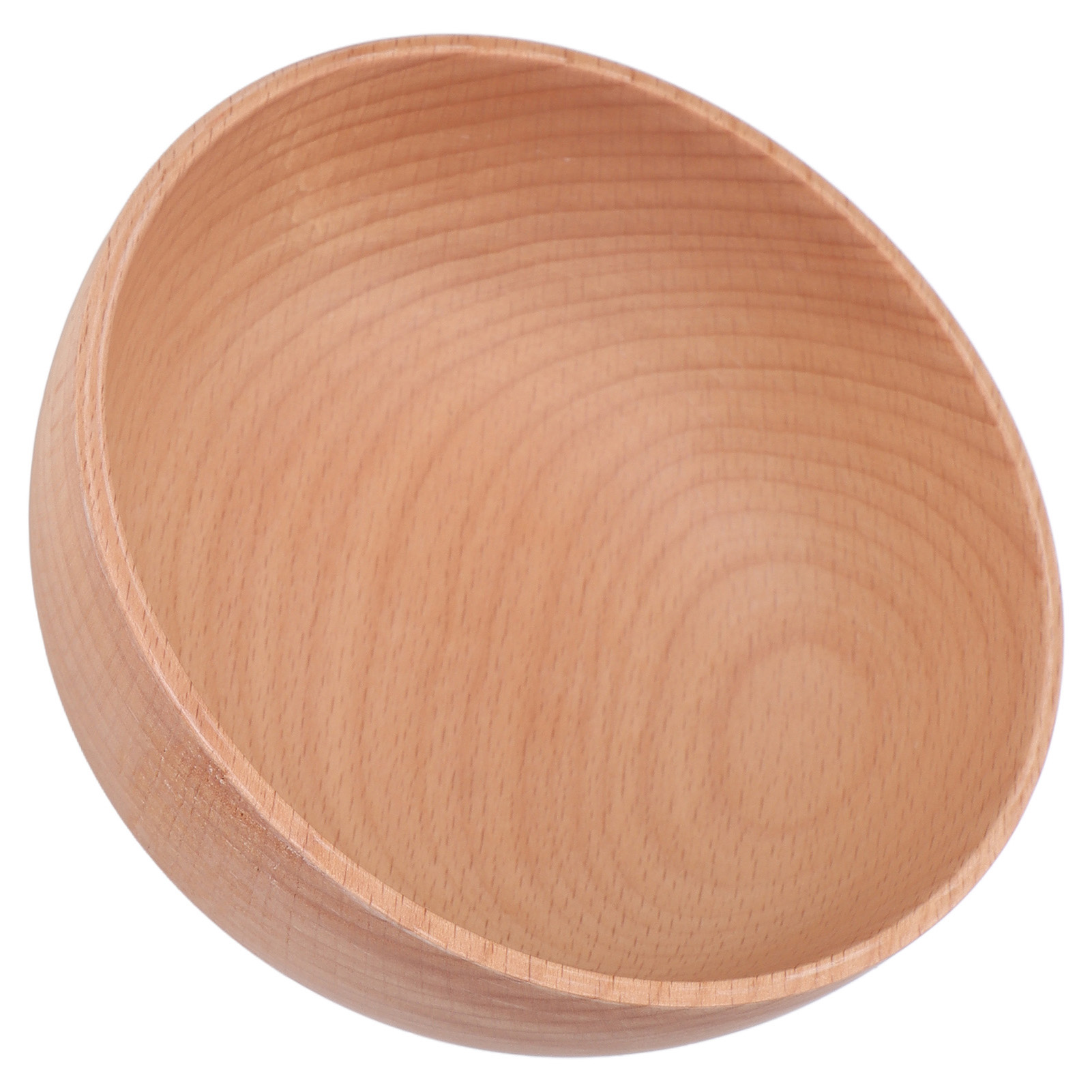Runde Holzschale Für Den Hausgebrauch, Reisschale Aus Naturholz, Kleine Größe.